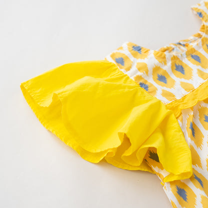 フレアスリーブセットアップ　YELLOW