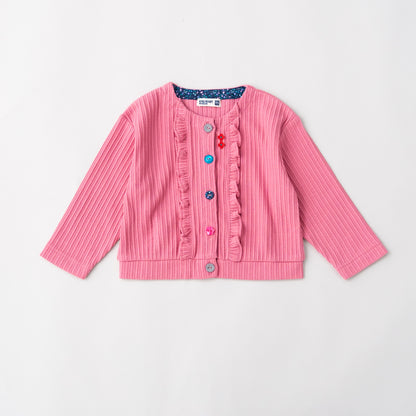 ニットカーディガン　PINK
