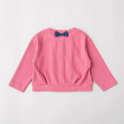 ニットカーディガン　PINK