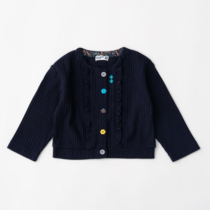 ニットカーディガン　NAVY