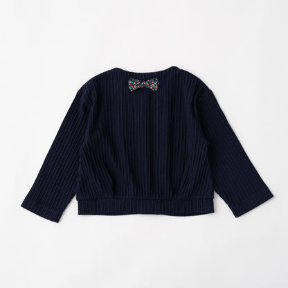 ニットカーディガン　NAVY