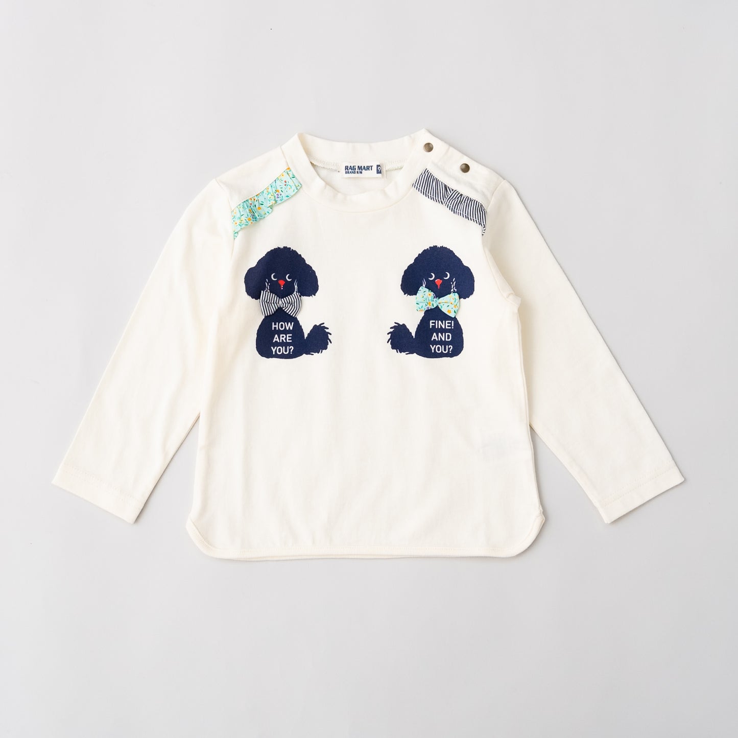 プードルモチーフTシャツ　OFF-WHITE