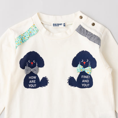 プードルモチーフTシャツ　OFF-WHITE
