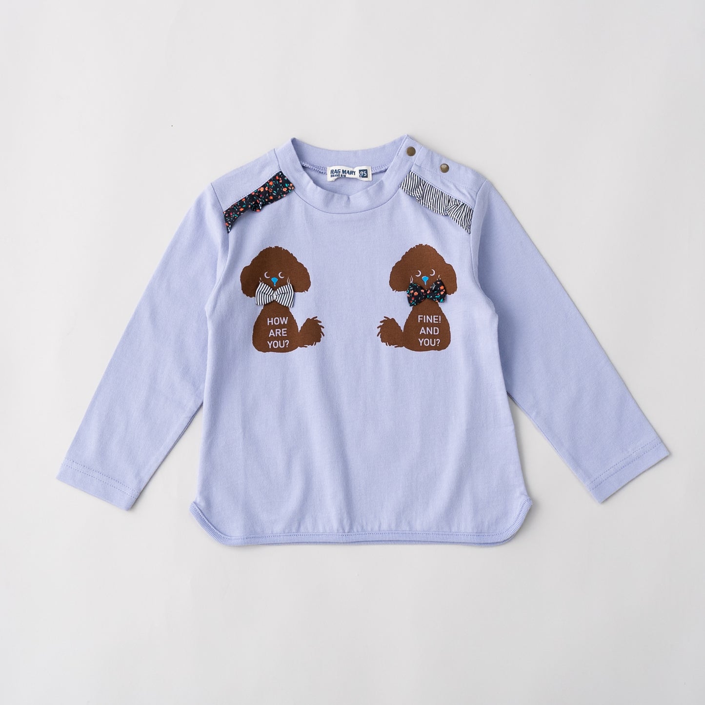 プードルモチーフTシャツ　PURPLE