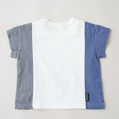 サイド切り替えTシャツ【クレーン車】　 OFF-WHITE