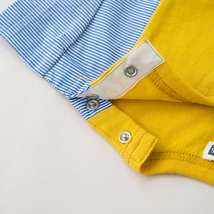 サイド切り替えTシャツ 【ブルドーザー】　 YELLOW