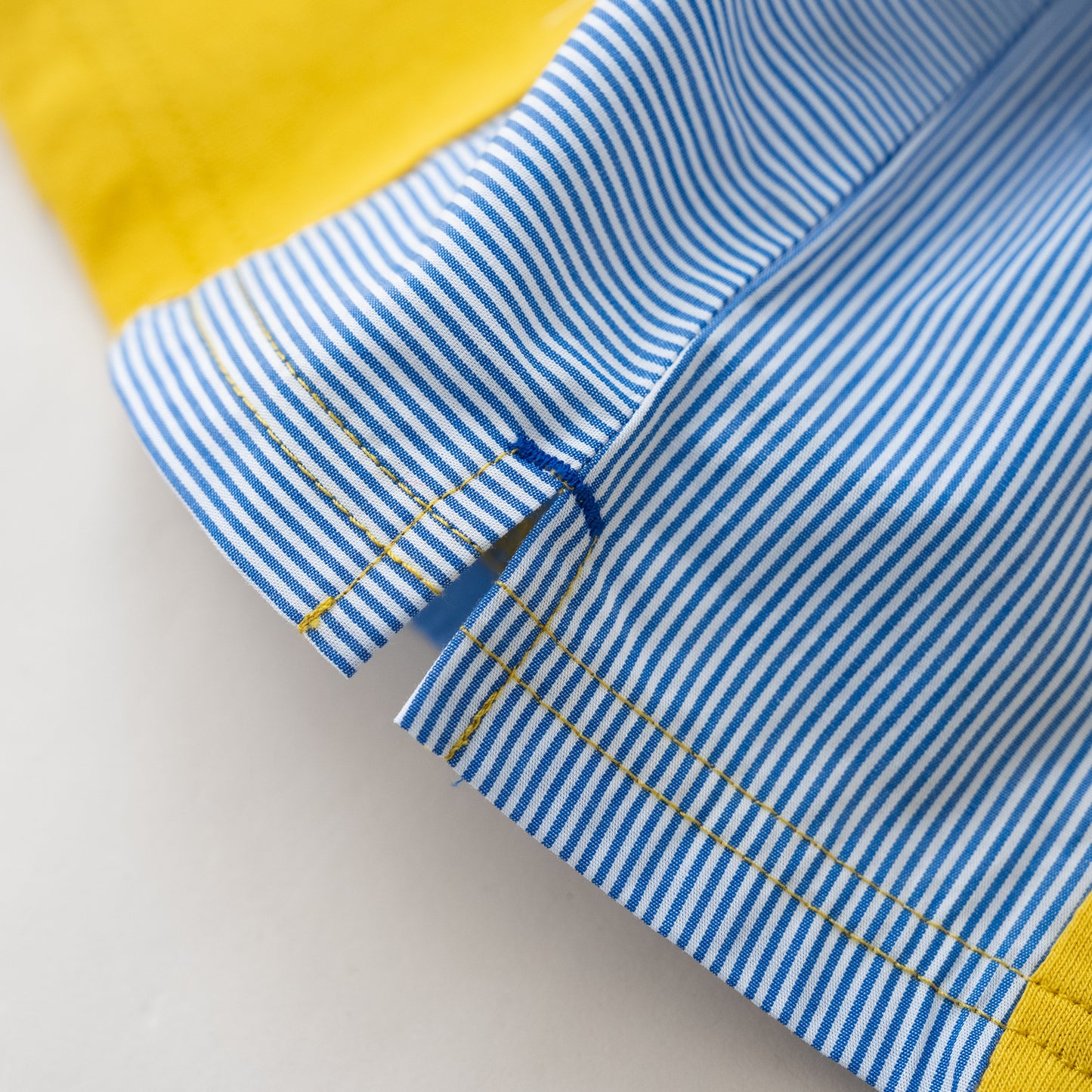 サイド切り替えTシャツ 【ブルドーザー】　 YELLOW