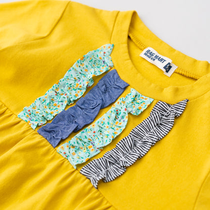 フリルTシャツ　YELLOW
