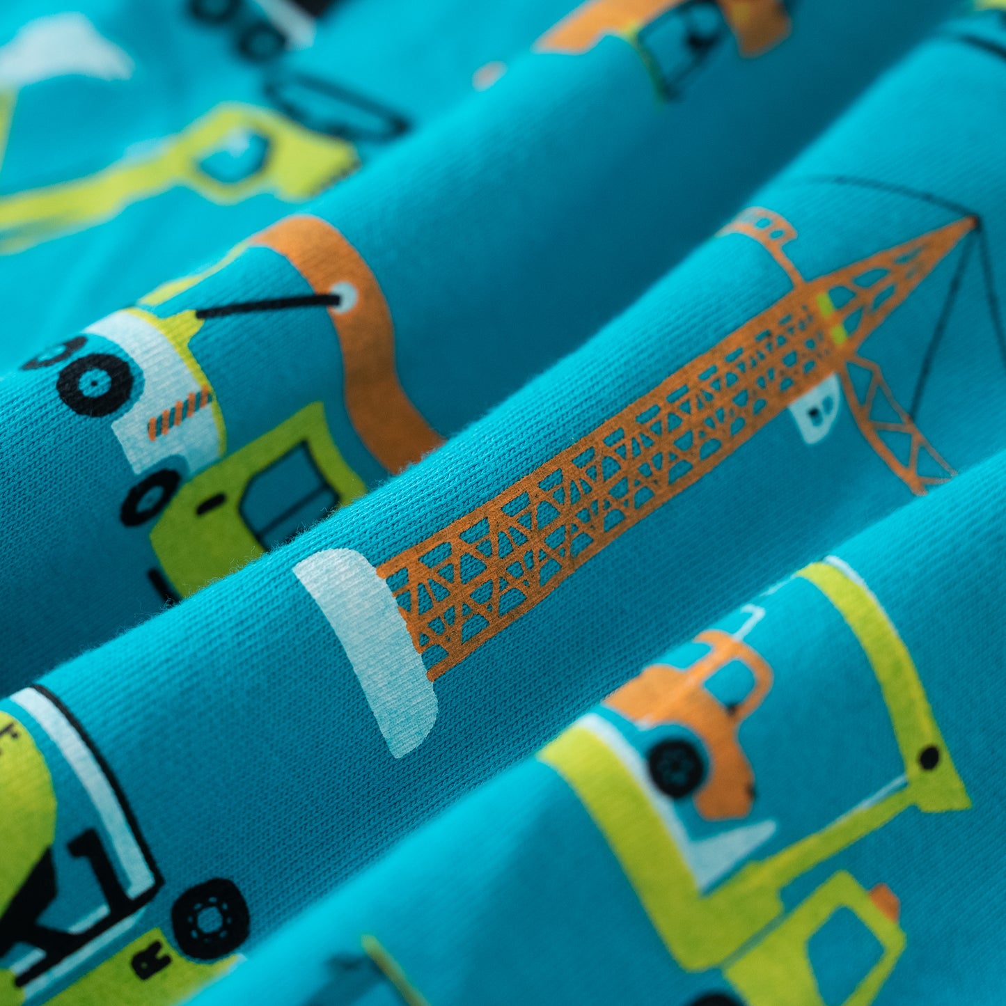 ヘンリーネックTシャツ 【はたらくクルマ】　BLUE