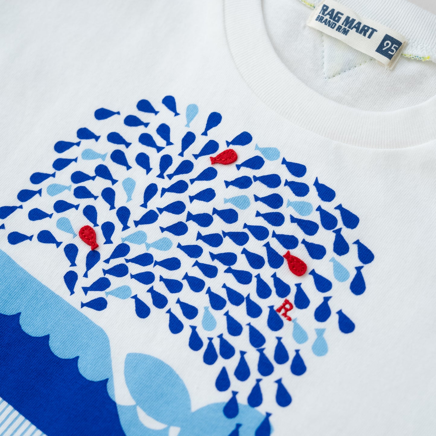 プリントTシャツ【くじら】　 OFF-WHITE
