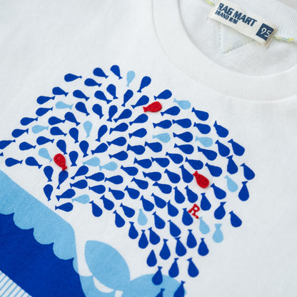 プリントTシャツ【くじら】　 OFF-WHITE