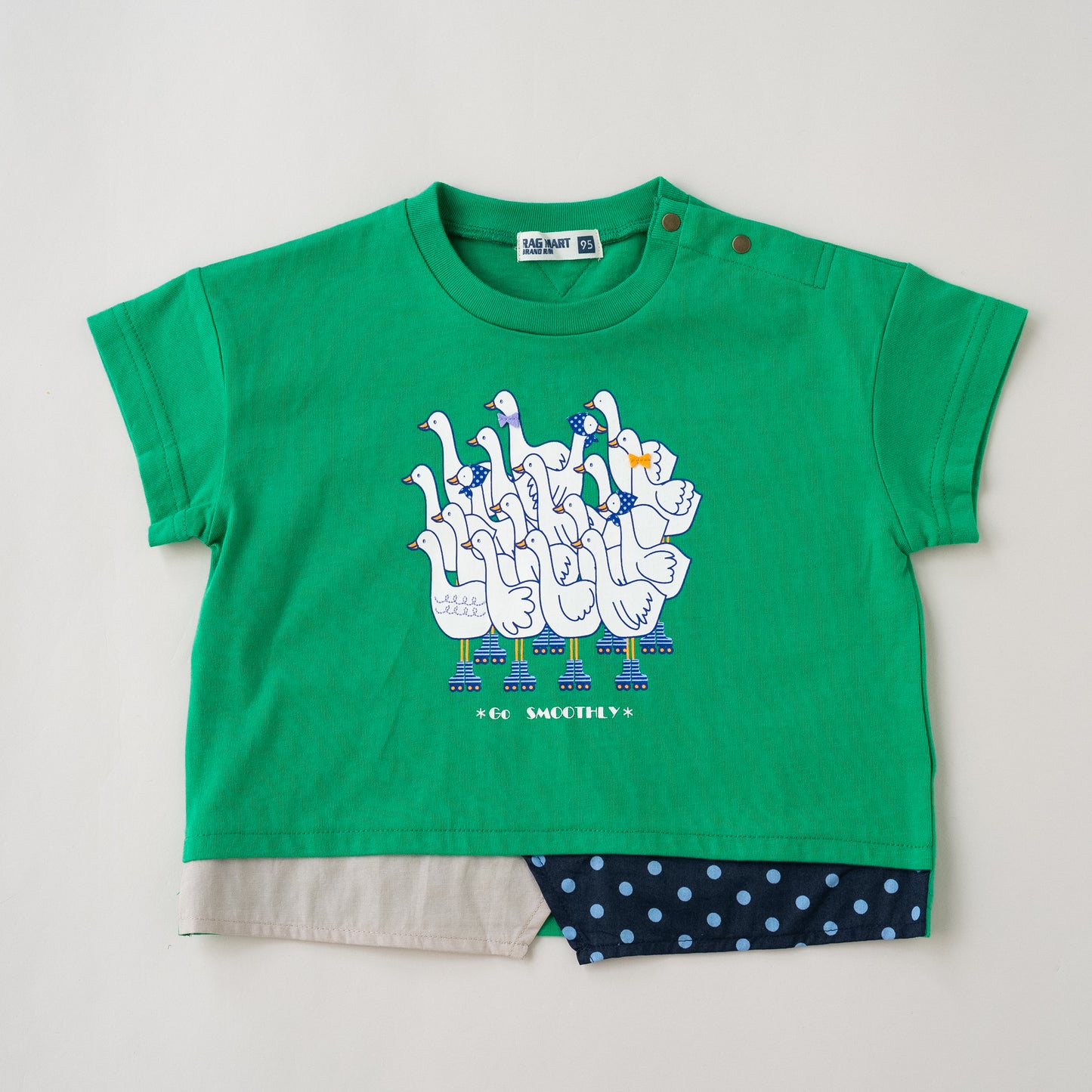 プリントTシャツ【スワン】　 GREEN