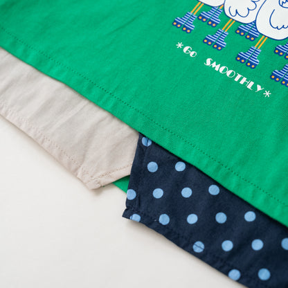 プリントTシャツ【スワン】　 GREEN