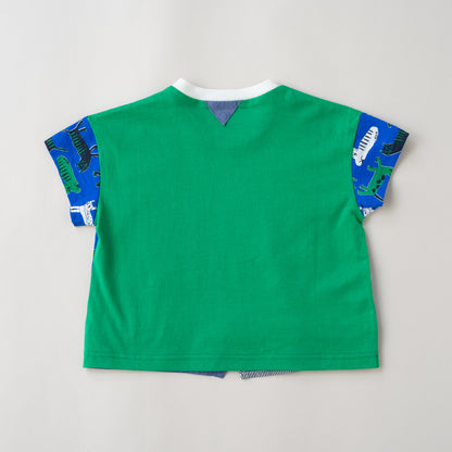 プリントTシャツ【ネコ】　 BLUE