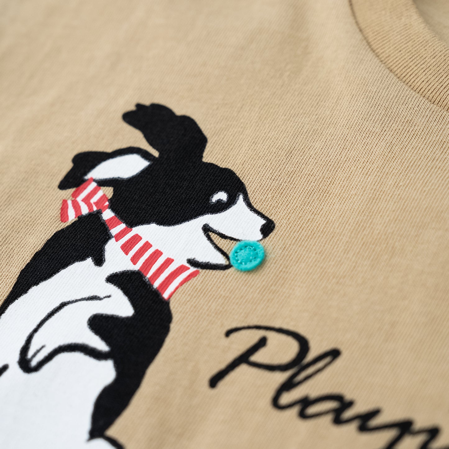 プリントTシャツ【イヌ】　 BEIGE