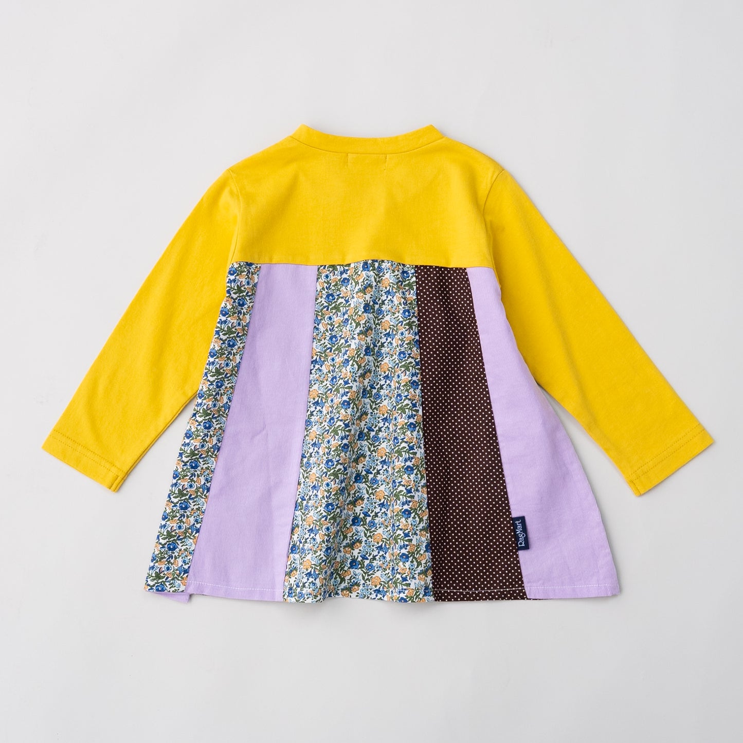 パッチワークチュニックTシャツ　YELLOW