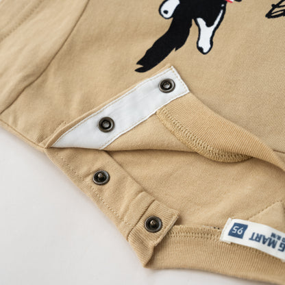 プリントTシャツ【イヌ】　 BEIGE