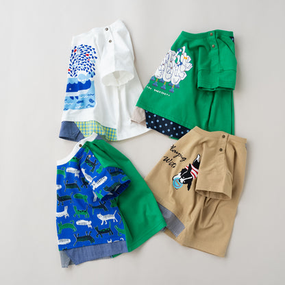 プリントTシャツ【スワン】　 GREEN