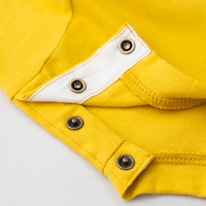 パッチワークチュニックTシャツ　YELLOW