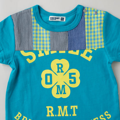 クローバーTシャツ　BLUE
