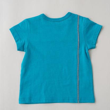 クローバーTシャツ　BLUE