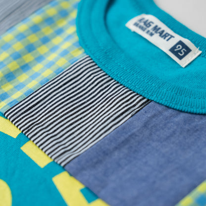 クローバーTシャツ　BLUE