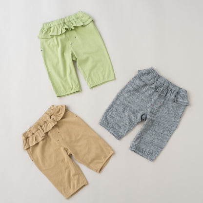 カットソーパンツ6分丈　KHAKI