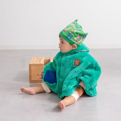 リバーシブルマント　【いぬ】　GREEN