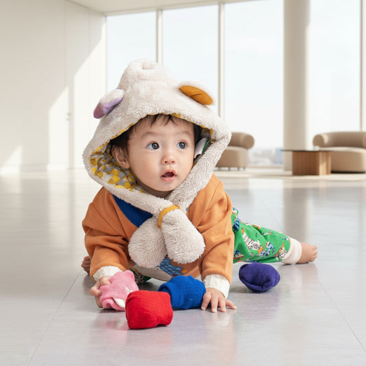 耳付きファー帽子　BEIGE