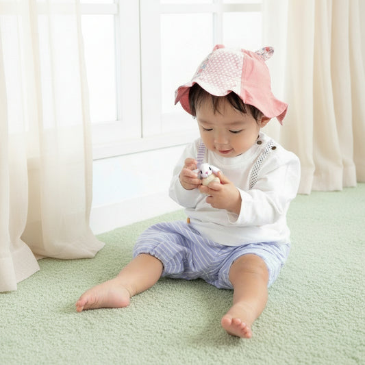 ベビー帽子＆パンツセット　PINK