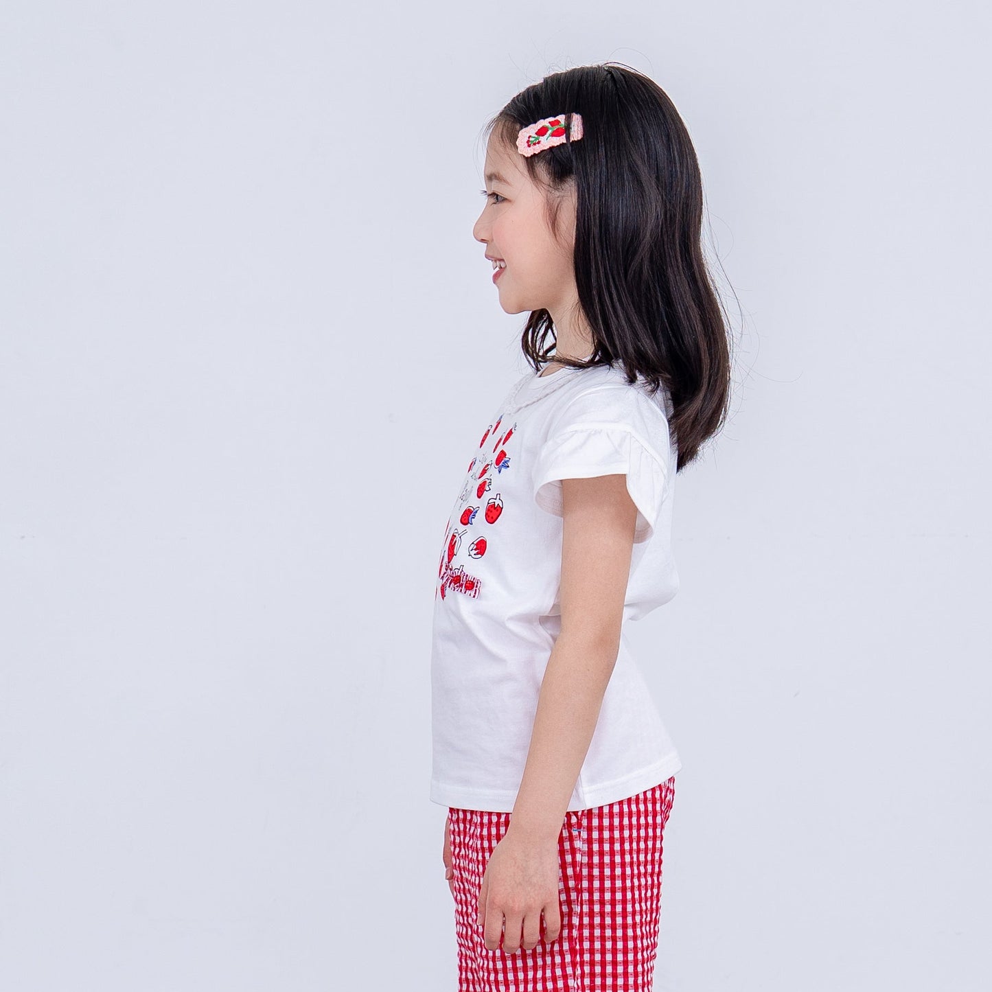 プリントTシャツ【いちご】　OFF-WHITE