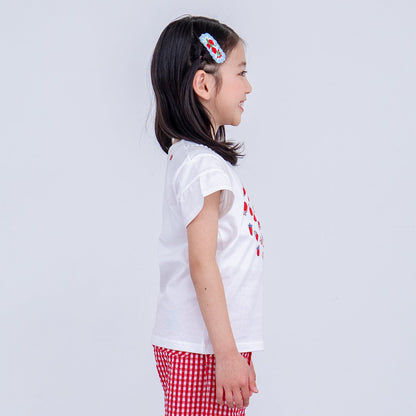 プリントTシャツ【いちご】　OFF-WHITE