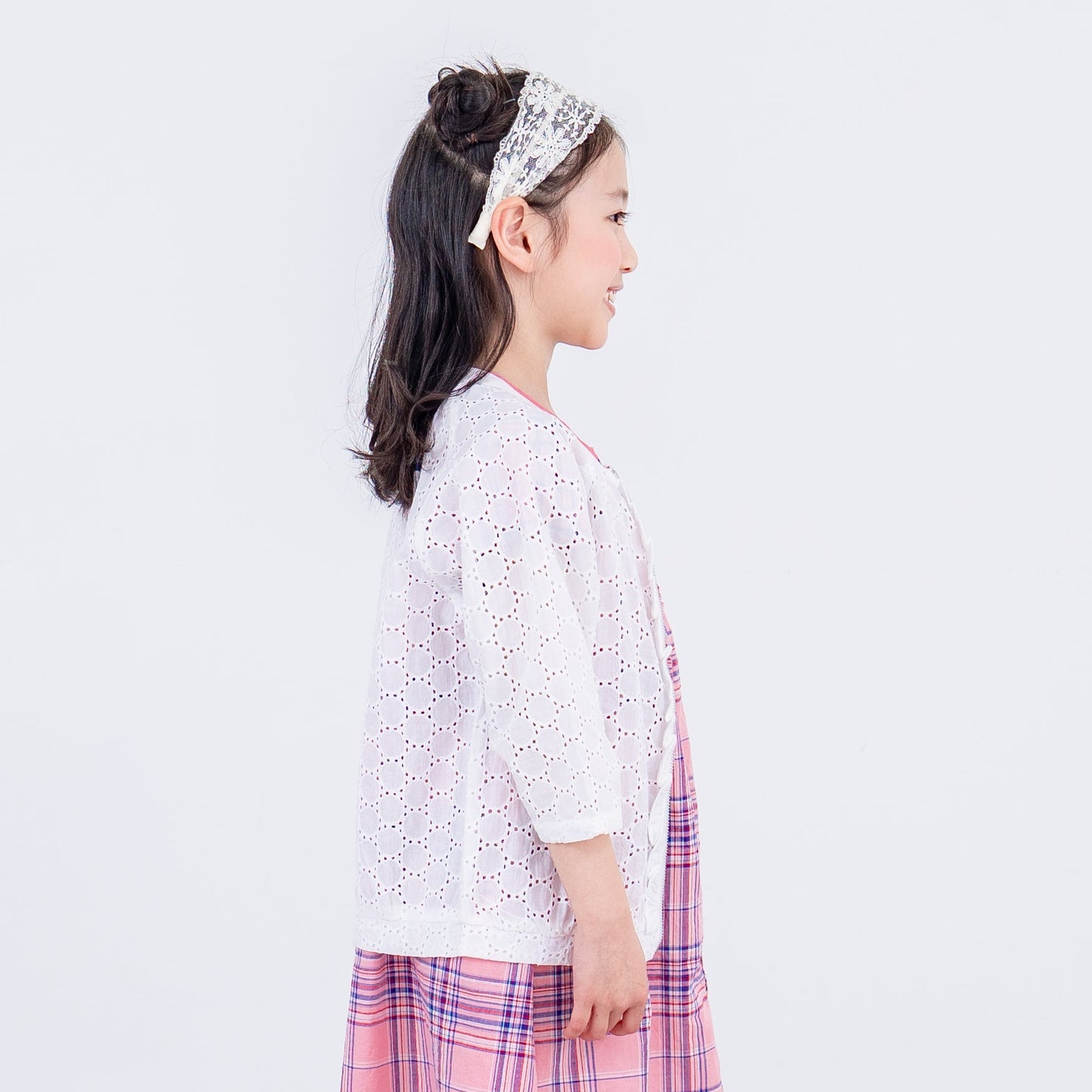 レースサマーカーディガン　OFF-WHITE