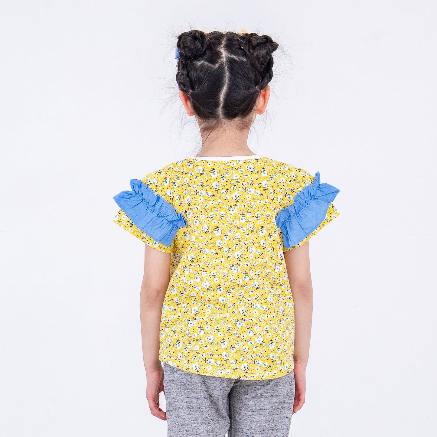 総柄プリントTシャツ　YELLOW