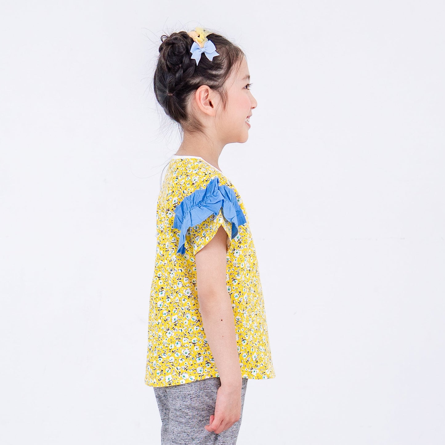 総柄プリントTシャツ　YELLOW