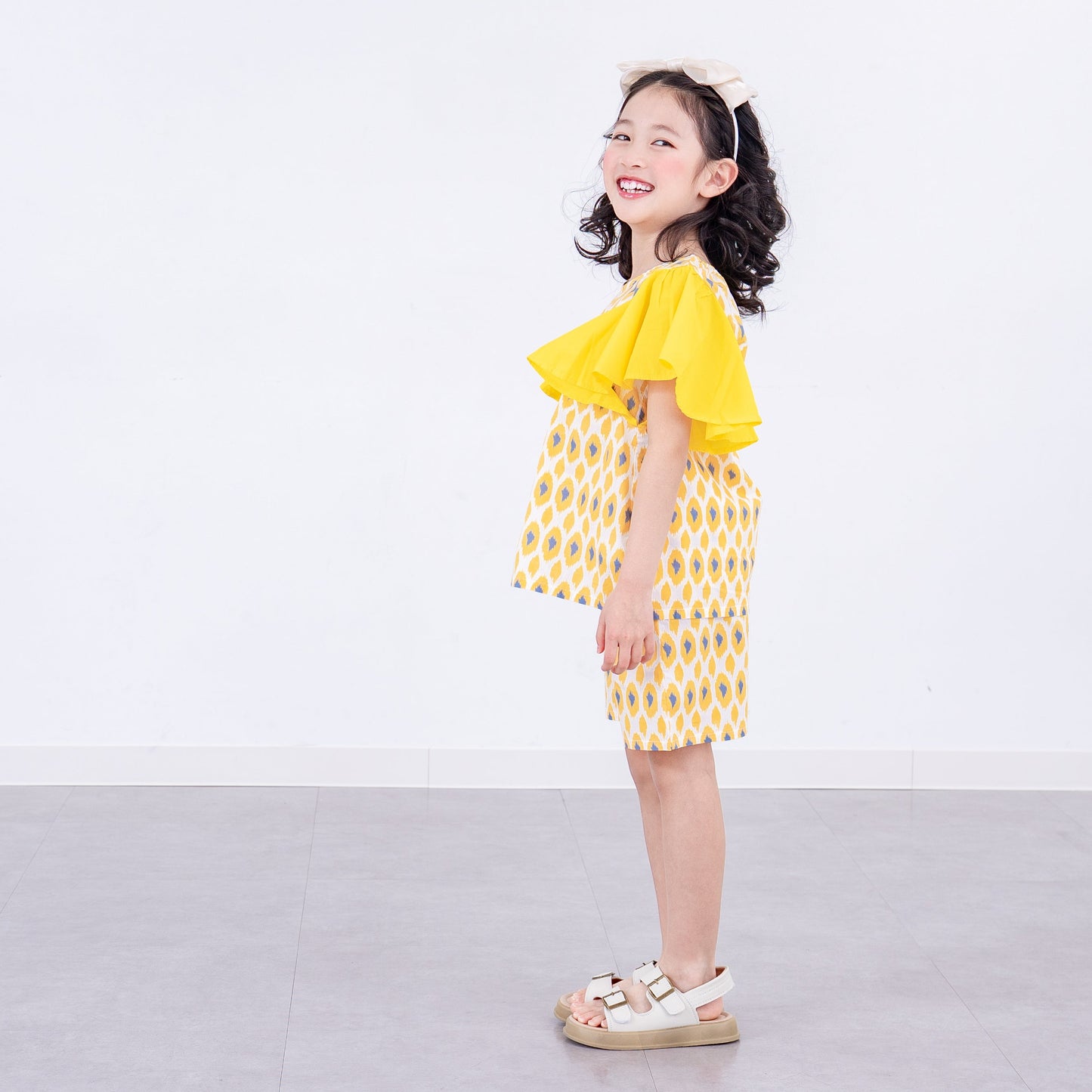 フレアスリーブセットアップ　YELLOW