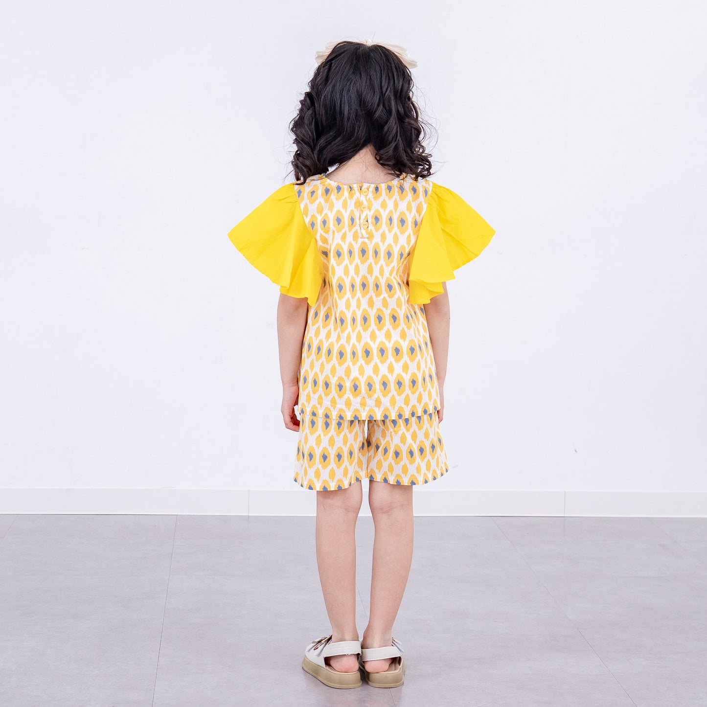 フレアスリーブセットアップ　YELLOW