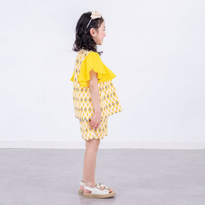 フレアスリーブセットアップ　YELLOW