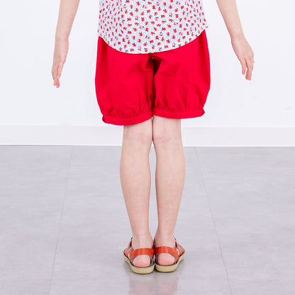 ショートバルーンパンツ　RED