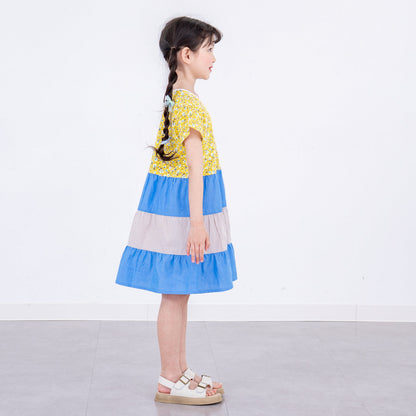 ３段フレアワンピース　YELLOW