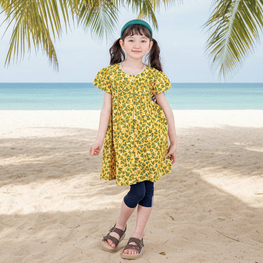 ブラウスワンピース　PRINT