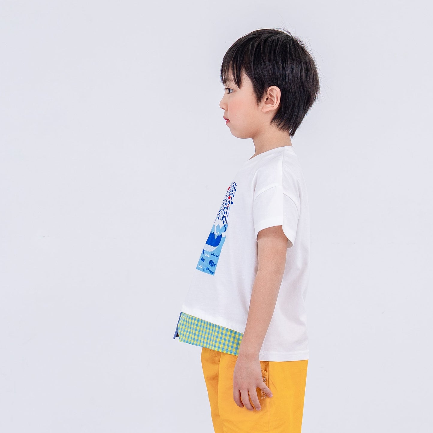 プリントTシャツ【くじら】　 OFF-WHITE