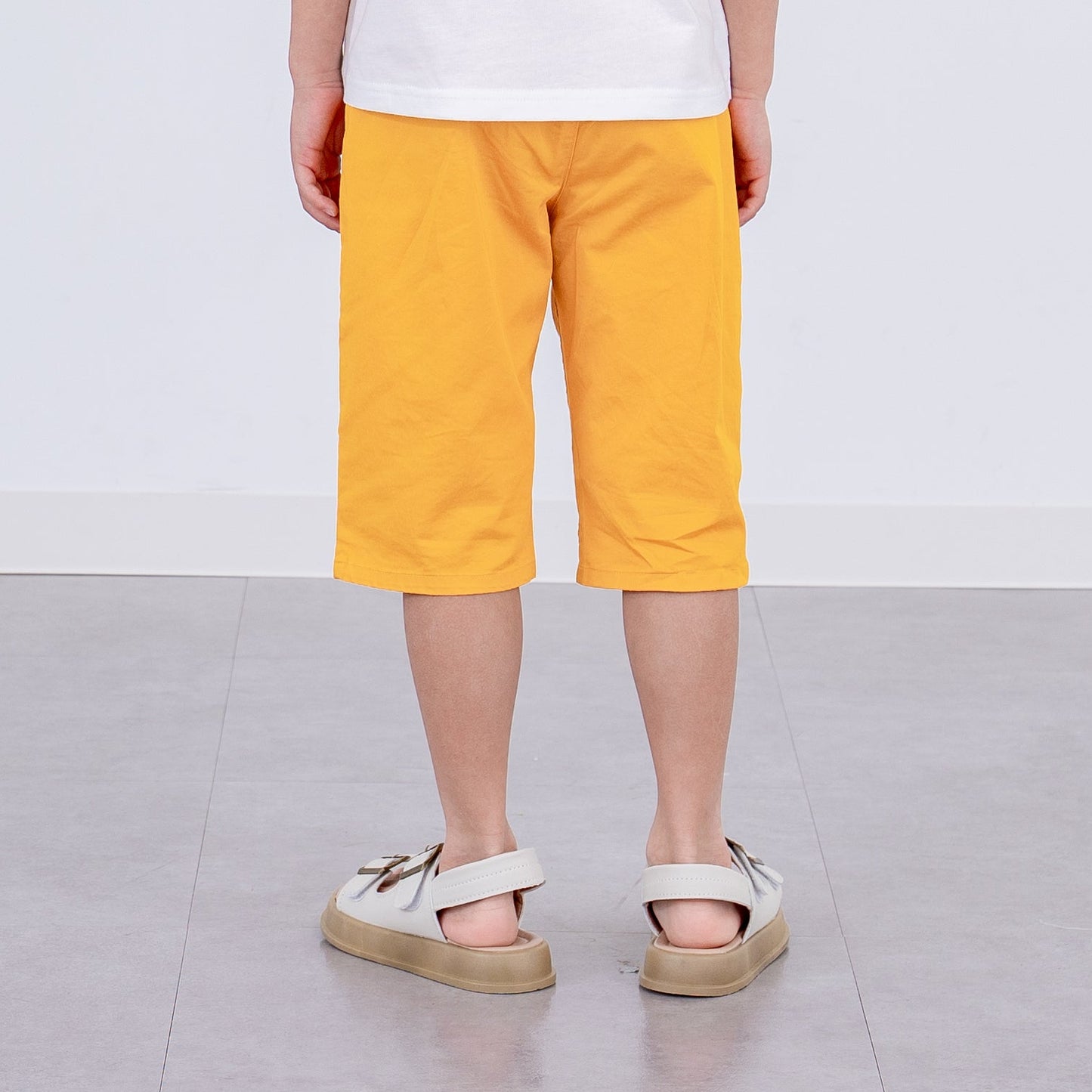 ストレッチカラーパンツ５分丈　YELLOW