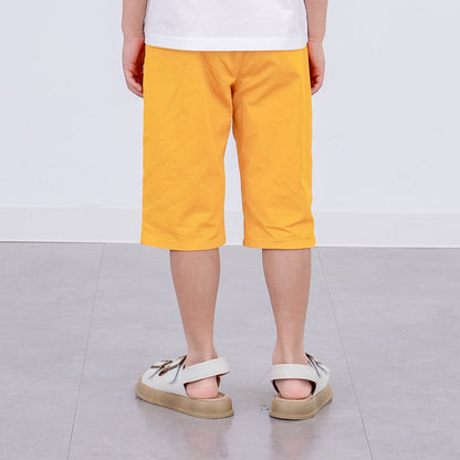 ストレッチカラーパンツ５分丈　YELLOW