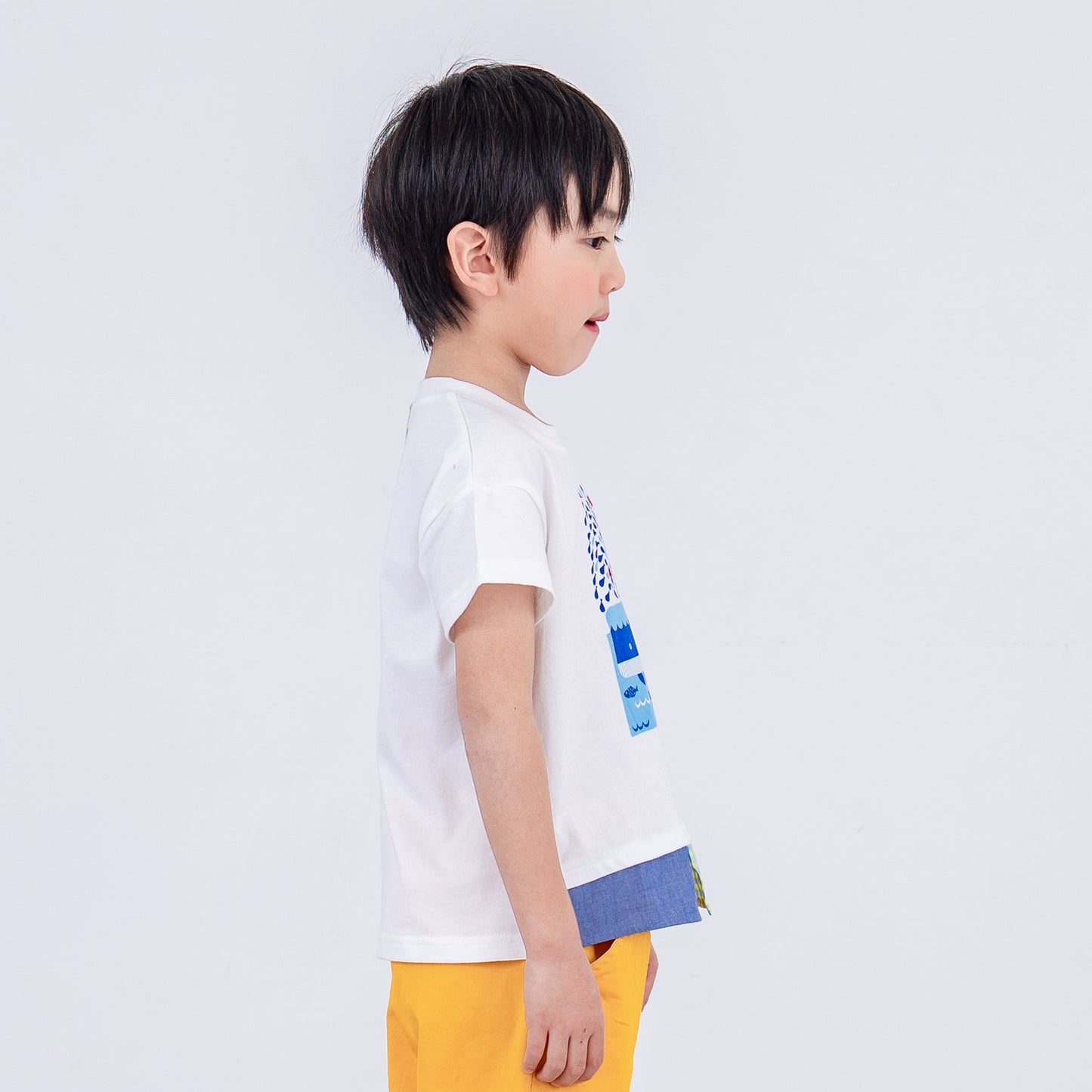 プリントTシャツ【くじら】　 OFF-WHITE