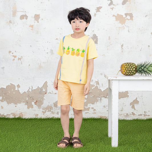 サスペンダーフルーツセット【パイン】　YELLOW