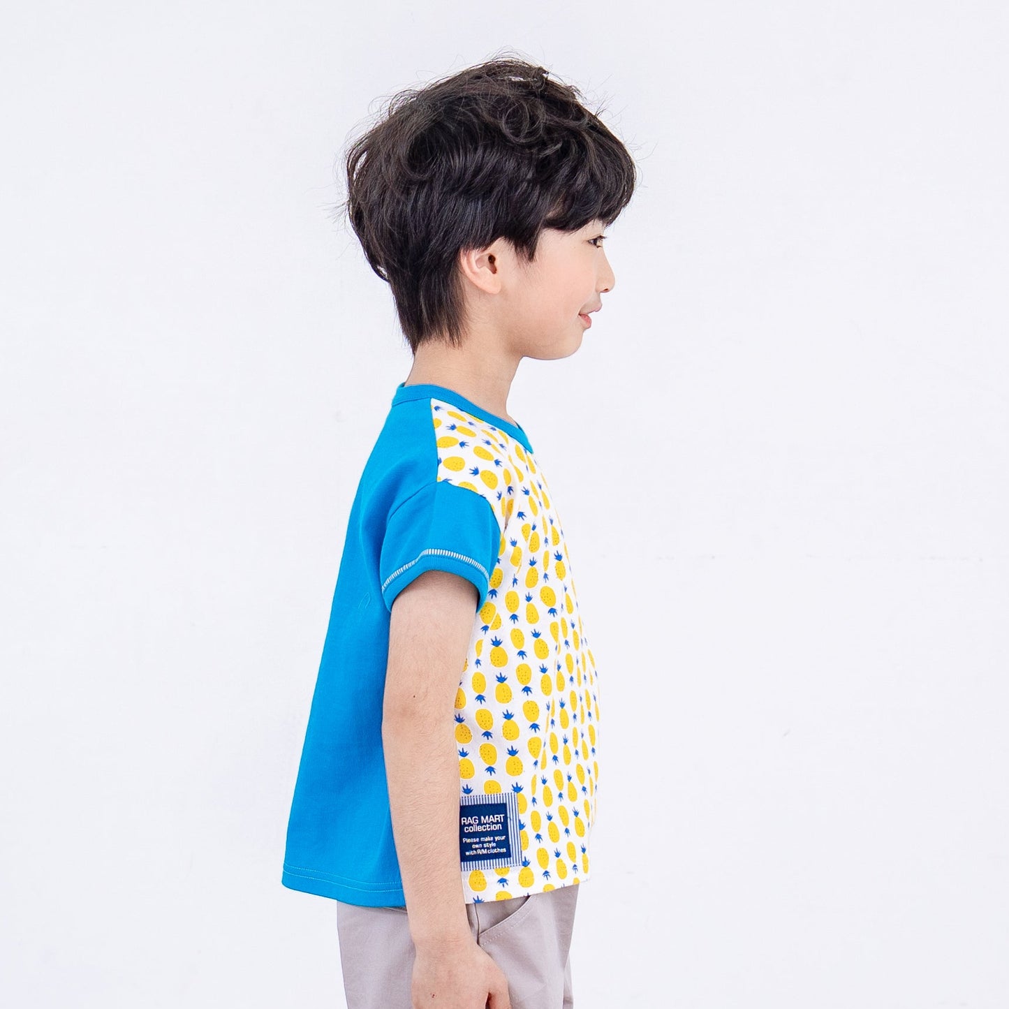 ショートスリーブTシャツ【パイン】　BLUE