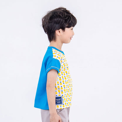ショートスリーブTシャツ【パイン】　BLUE