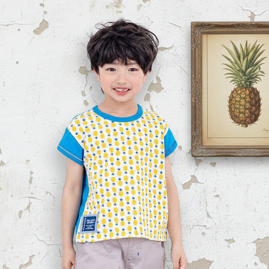 ショートスリーブTシャツ【パイン】　BLUE