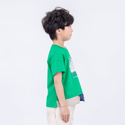 プリントTシャツ【スワン】　 GREEN